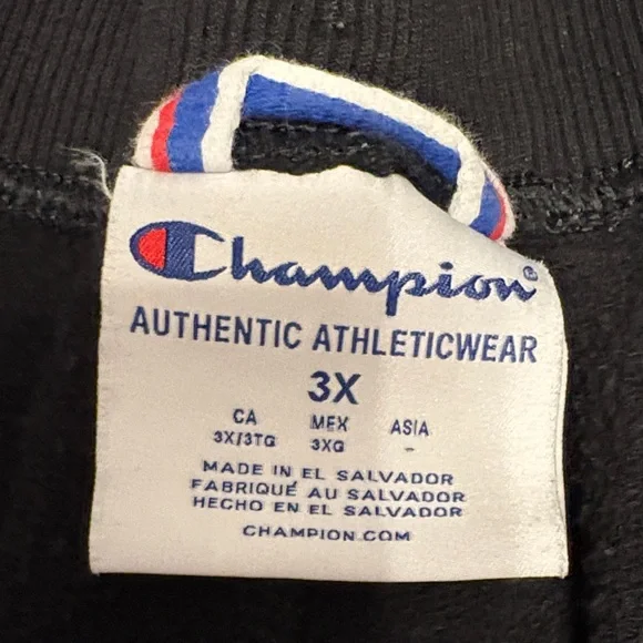 Champion Black Joggers with Multicolor Script - Picture 2 of 5